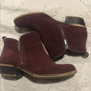 Lucky brand red booties